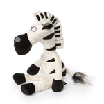 Sjov bamse i form af en zebra med piano magen - Sort og hvid og med mange detaljer - RAUMTRAUM.dk