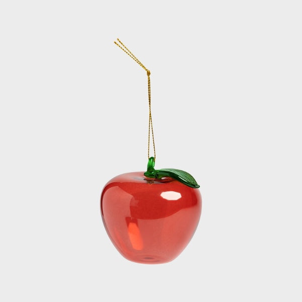 Glasornament - æble - En farverig detalje til hjemmet, der også er oplagt som gave. Leveres i  en fin æske.