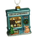 Julens gourmet-hygge - Glas julekugle med ost, brød og vin.