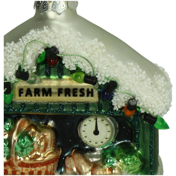 Farmershop-julekugle - grøntsager, frugt, bondeshop.