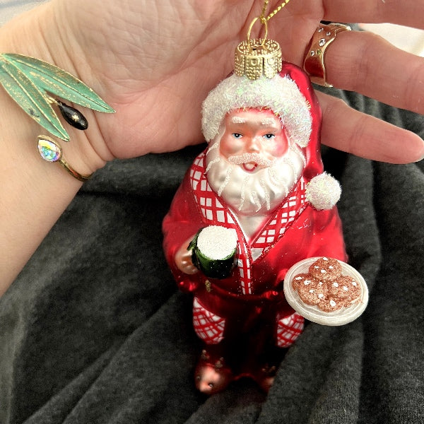 Julekugle - Julemand med kiks