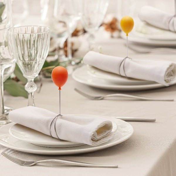 Borddækning til fest - Borddækning servietter - Ballonerne kan bruges til mange begivenheder, såsom fødselsdage, barnedåb og konfirmationer.