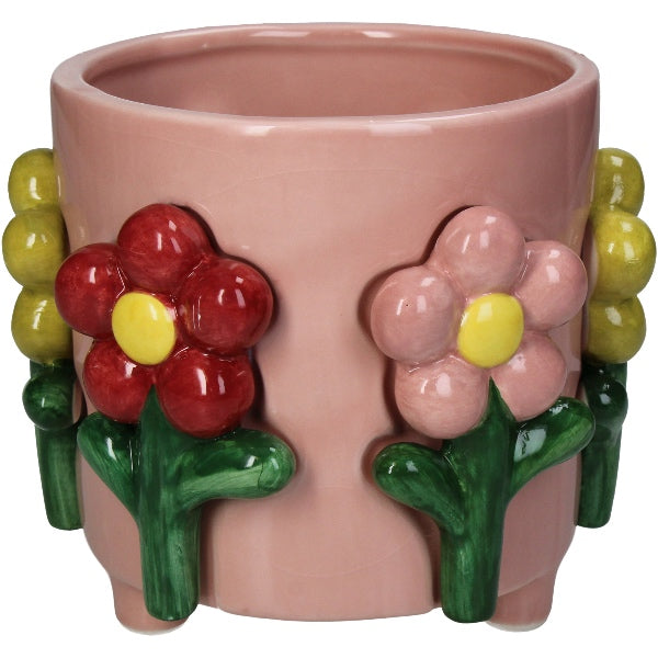 Den er designet til indendørs brug og er perfekt til mellemstore planter. En helt speciel urtepotteskjuler som vil være med til at sætte et unikt præg til din bolig.  Flot alene eller i kombination med vores andre potter på shoppen.