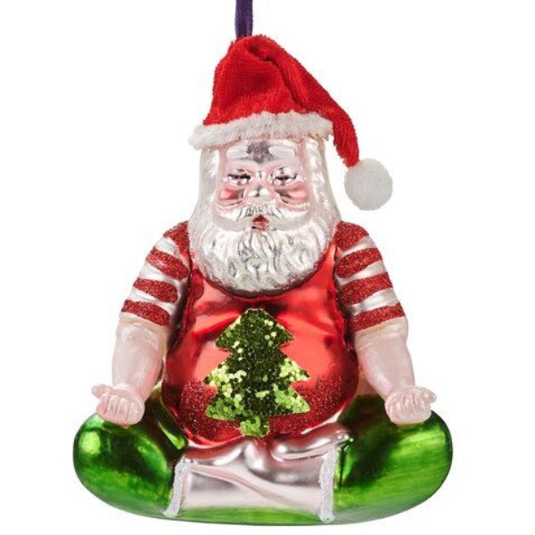 Julekugle - Yoga Santa - Meditation