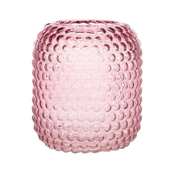 Glas vase i rosa bobbel design - Super pris og super smuk vase - Købes her RAUMTRAUM.dk