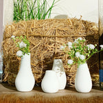 Små vaser porcelæn - Små vaser til bordpynt eller borddækning - billige vaser til fest.