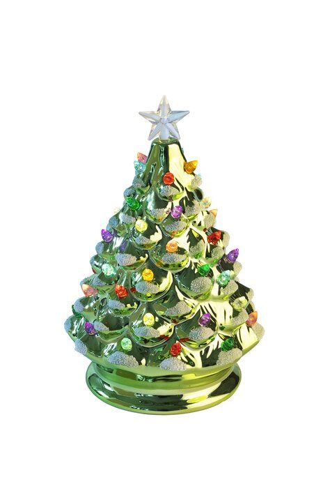 De ekstrem dekorative og lysende juletræer i originalt design skinner i i de gladeste farvenuancer. Smukt!  Træet er både dekorativt med og uden lyset tændt.  Unik og finurlig julepynt med helt særlig charme og udståling.